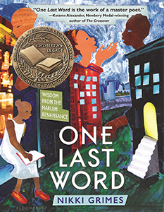 book cover for One Last Word: Wisdom from the Harlem Renaissance