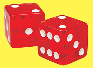 two red dice