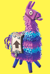 an image of the llama pinata from fortnite