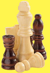 an image of various chess pieces