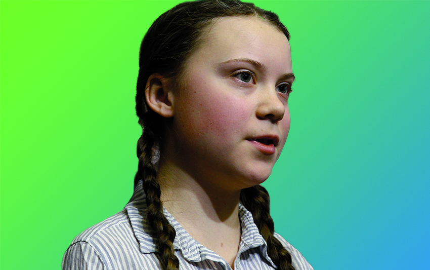 A girl with long braided pigtails