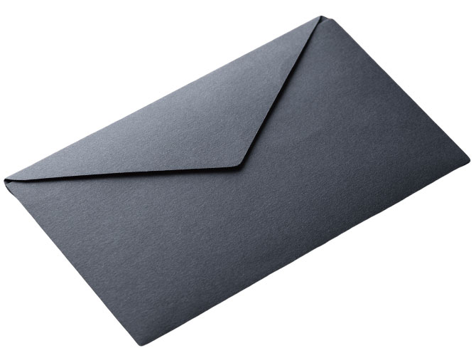 Black envelope