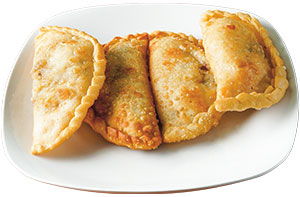 Four empanadas