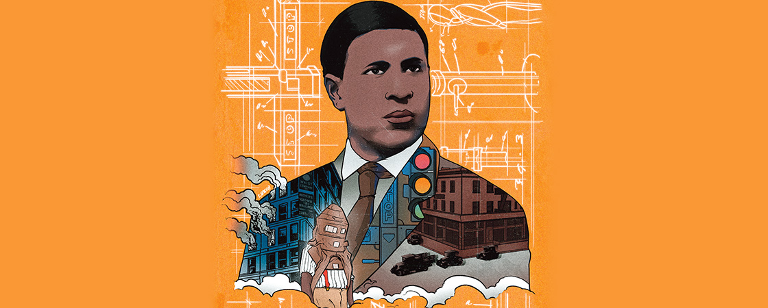 Illustration of Garrett Morgan