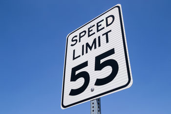 Image of a Speed Limit 55 mph sign