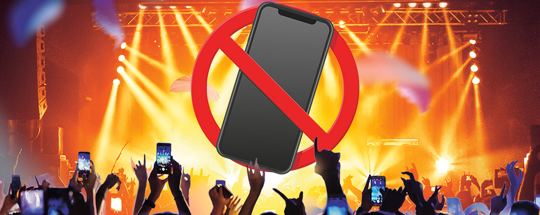 Image showing banned phones at concerts