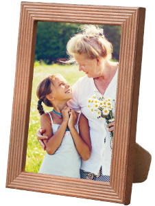 Image of a framed family photo