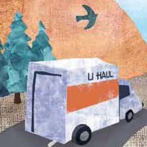 Illustration of a moving truck